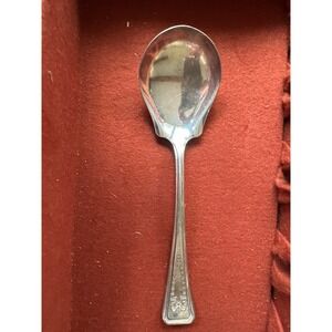Vintage international American  Silver Berry Casserole Spoon Floral Roanoke